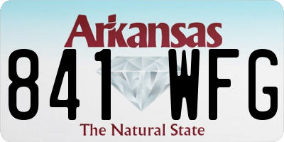 AR license plate 841WFG