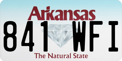 AR license plate 841WFI
