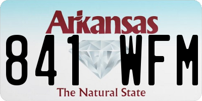 AR license plate 841WFM