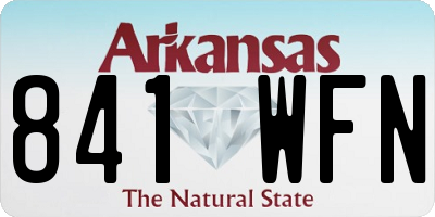 AR license plate 841WFN