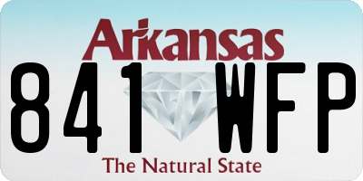 AR license plate 841WFP