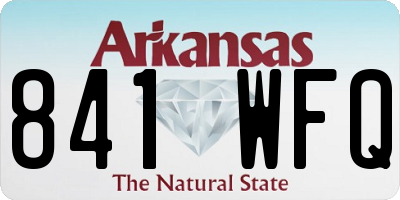 AR license plate 841WFQ
