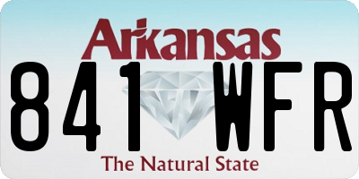 AR license plate 841WFR