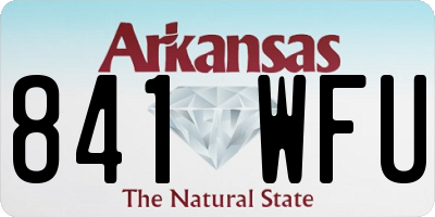 AR license plate 841WFU