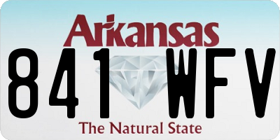 AR license plate 841WFV