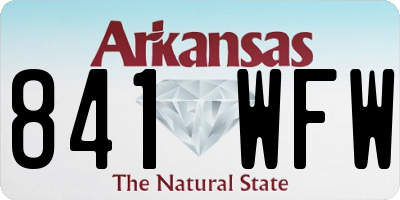 AR license plate 841WFW