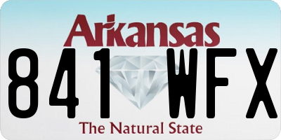 AR license plate 841WFX