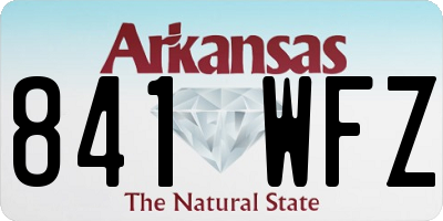 AR license plate 841WFZ