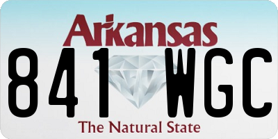 AR license plate 841WGC