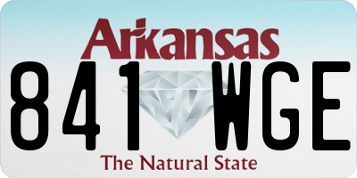AR license plate 841WGE