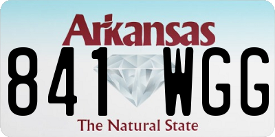 AR license plate 841WGG