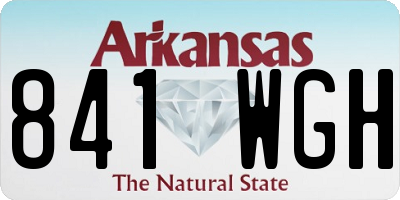 AR license plate 841WGH