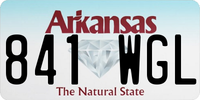 AR license plate 841WGL