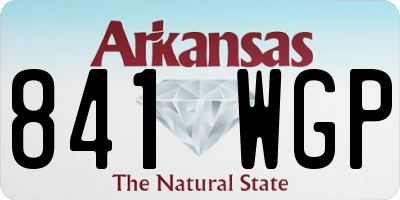 AR license plate 841WGP