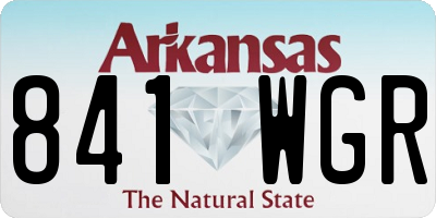 AR license plate 841WGR