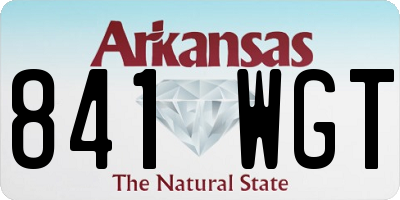 AR license plate 841WGT