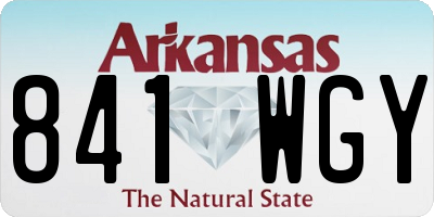 AR license plate 841WGY