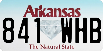 AR license plate 841WHB