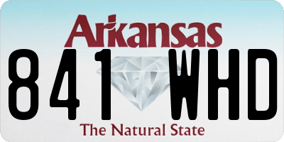 AR license plate 841WHD