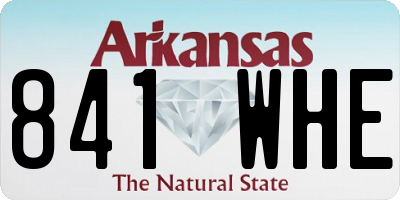 AR license plate 841WHE