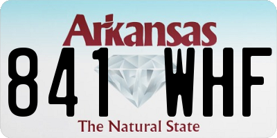 AR license plate 841WHF