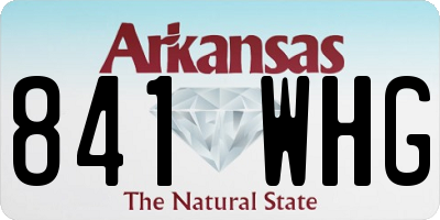 AR license plate 841WHG