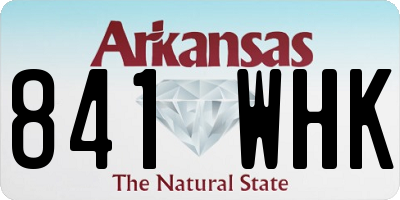 AR license plate 841WHK