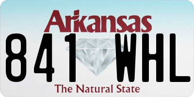 AR license plate 841WHL