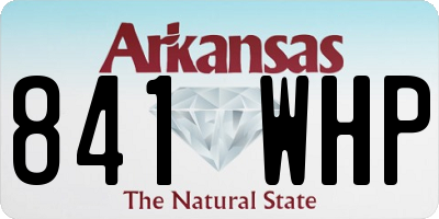 AR license plate 841WHP