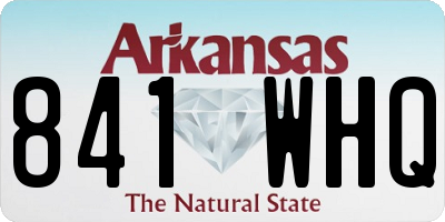 AR license plate 841WHQ