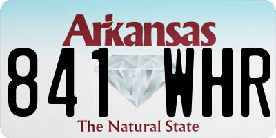 AR license plate 841WHR