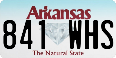 AR license plate 841WHS