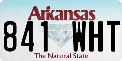 AR license plate 841WHT