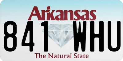 AR license plate 841WHU