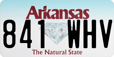 AR license plate 841WHV