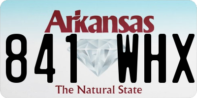 AR license plate 841WHX