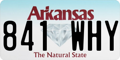AR license plate 841WHY