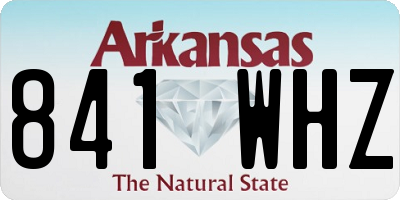 AR license plate 841WHZ
