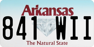 AR license plate 841WII