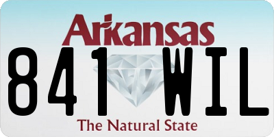AR license plate 841WIL