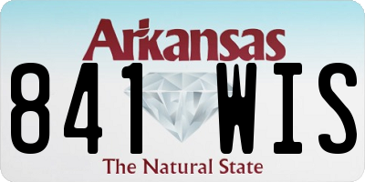 AR license plate 841WIS