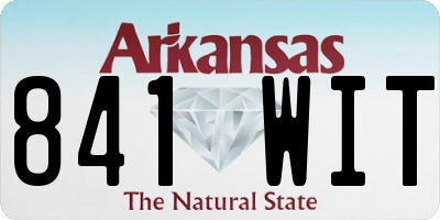 AR license plate 841WIT