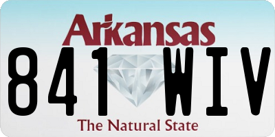 AR license plate 841WIV