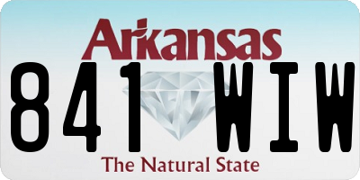 AR license plate 841WIW
