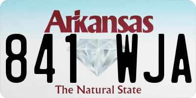 AR license plate 841WJA