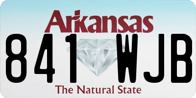 AR license plate 841WJB