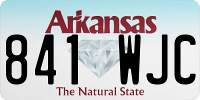 AR license plate 841WJC