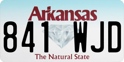 AR license plate 841WJD