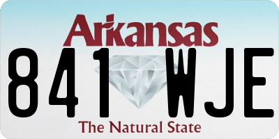AR license plate 841WJE