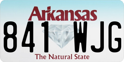 AR license plate 841WJG
